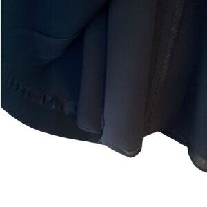 Talbots Sz 6P Classic Black Corporate Workwear Swing Knee Length Skirt